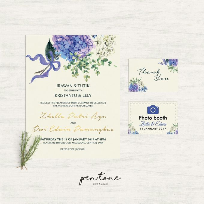 Wedding Invitation For Zhella & Edwin by Pentone Craft and Paper - 001 Wedding Invitation For Zhella & Edwin by Pentone Craft and Paper - 001
